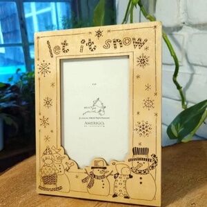 3/$25 Bryce & Madeline Let It Snow Laser Etched Wood Frame